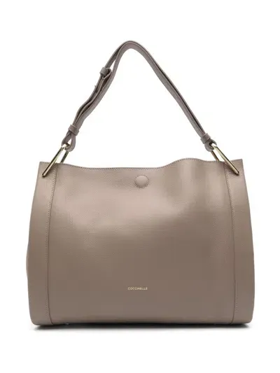 Coccinelle Wallace Tote Bag In Neutrals