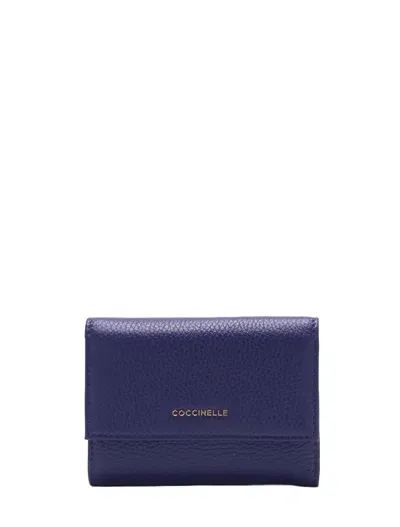 Coccinelle Wallets Blue In Purple