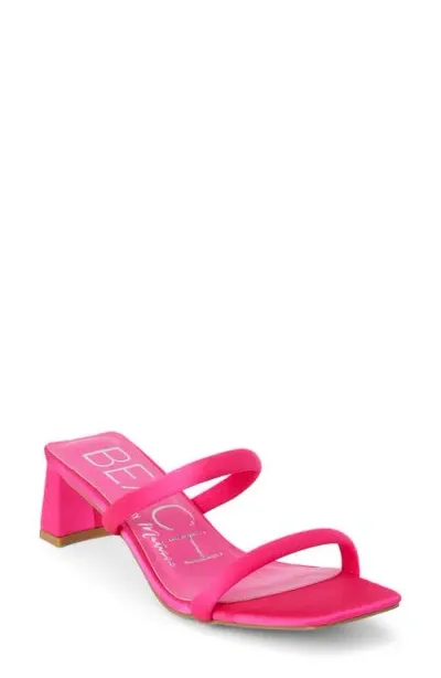 Coconuts By Matisse Jerry Strappy Slide Sandal In Hot Pink