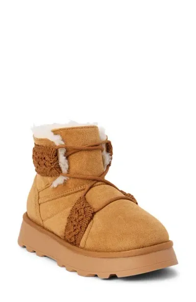 Coconuts By Matisse Matterhorn Faux Fur Bootie In Chestnut