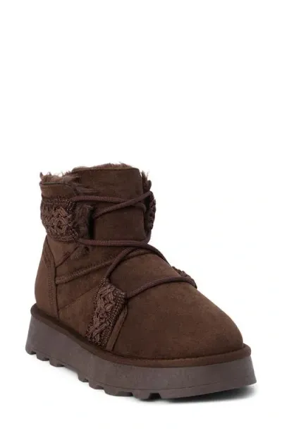 Coconuts By Matisse Matterhorn Faux Fur Bootie In Choco