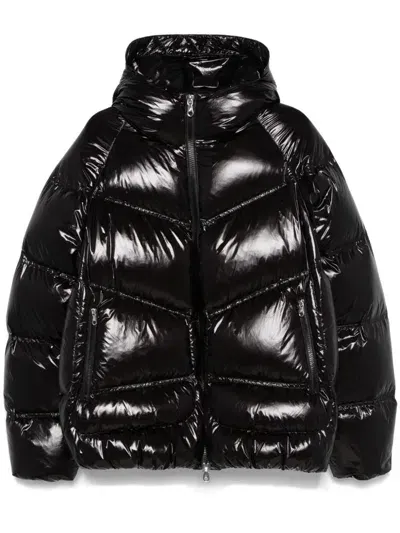 Cole Buxton Hooded Insulated Jacket In Black