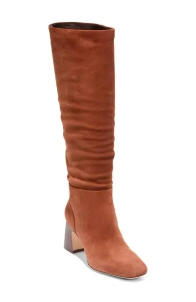 Cole Haan Gabriella Knee High Slouch Boot In Dark Cuoi