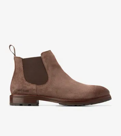 Cole Haan Berkshire Lug Chelsea Boots Ch Lava Suede/dark Natural