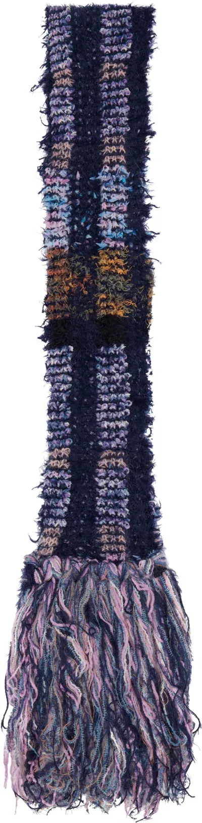 Collina Strada Purple Vitelli Scarf In Vitelli Purple Plaid