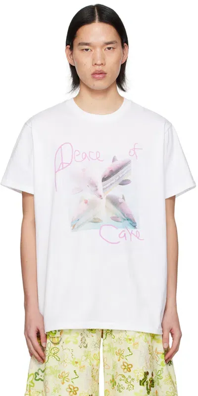 Collina Strada White 'peace Of Cake' T-shirt