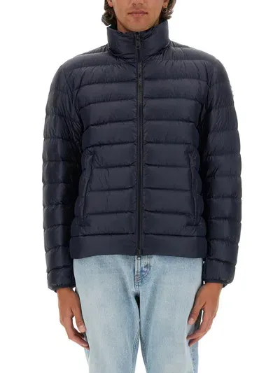 Colmar Down Jacket With Logo In Blue