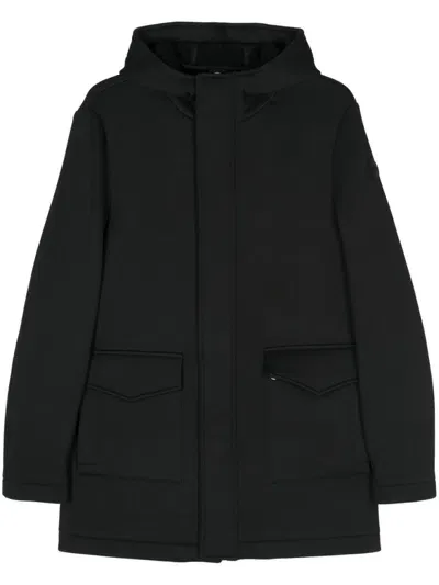 Colmar Honeycomb-effect Coat In Black