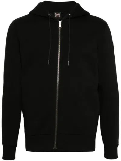 Colmar Logo-appliqué Zip-up Hoodie In Black