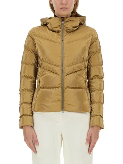 Colmar Originals Down Jacket With Hood In Gold