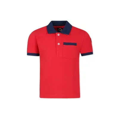 Colmar Red Polo Shirt For Boy With Logo In Rot