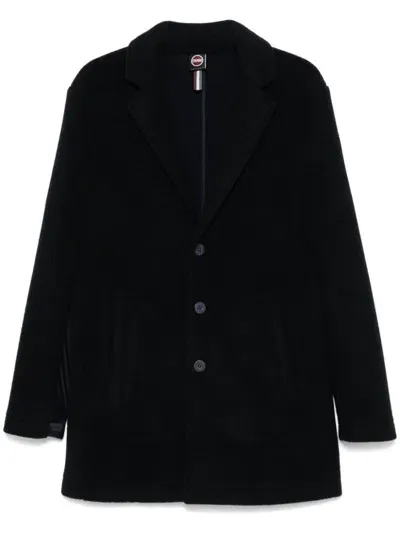 Colmar Rubberised-logo Coat In Blue