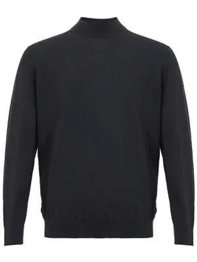 Pre-owned Colombo Eleganter Dunkelgrauer Pullover Aus Kaschmir Und Seide