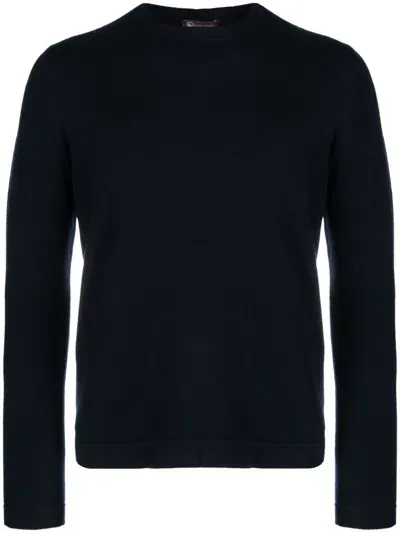 Colombo Luxurious Navy Blue Cashmere Sweater For Men From Fw23 Collection