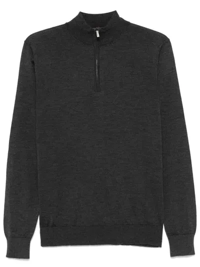 Colombo Mock-neck Sweater In Black