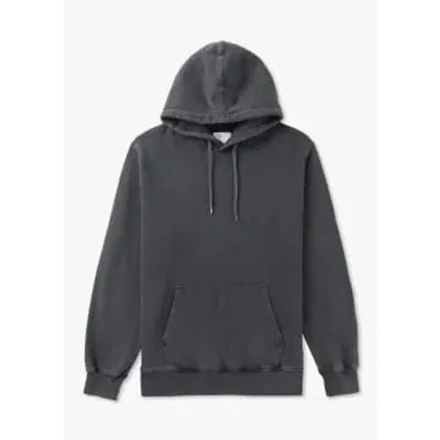 Colorful Standard Mens Classic Hoodie In Faded Black In Black Fabric