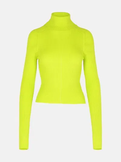 Colorush 'diana' Green Cotton Blend Turtleneck Sweater