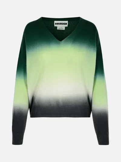 Colorush 'dip Dye' Multi Cashmere Sweater