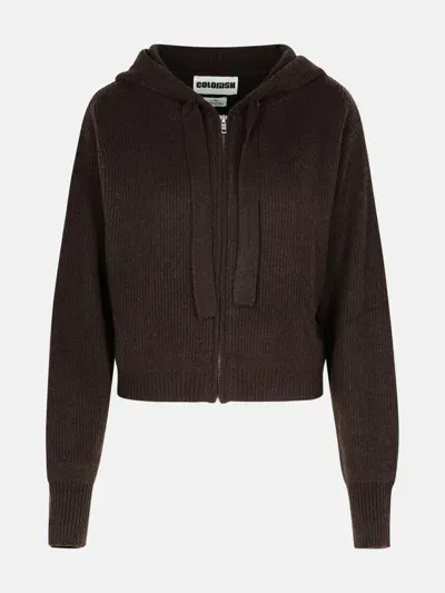 Colorush 'raja' Brown Cashmere Sweatshirt