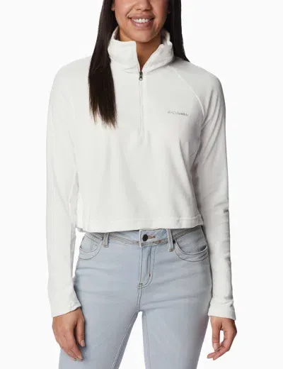 Columbia Glacial Ii Casual Cropped Fleece In White