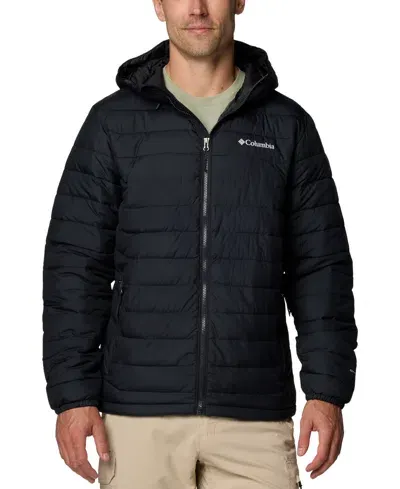 Columbia Men's Powder Lite Ii Hooded Jacket In Black