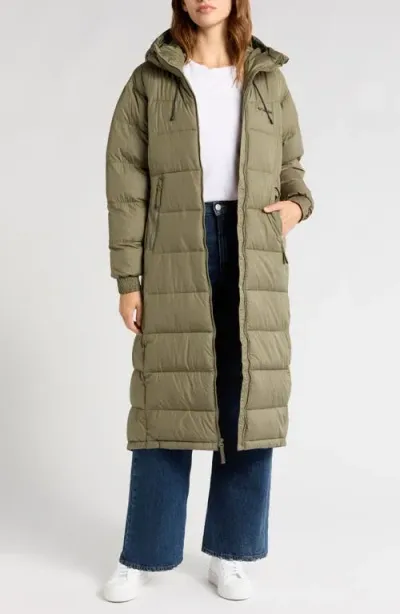 Columbia Pike Lake Ii Water Repellent Insulated Recycled Polyester Puffer Coat In Stone Green