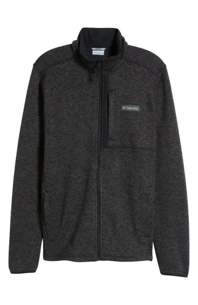 Columbia Sweater Weather Fleece Jacket In Black Heather