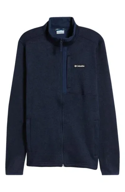 Columbia Sweater Weather Fleece Jacket In Collegiate Navy Heather