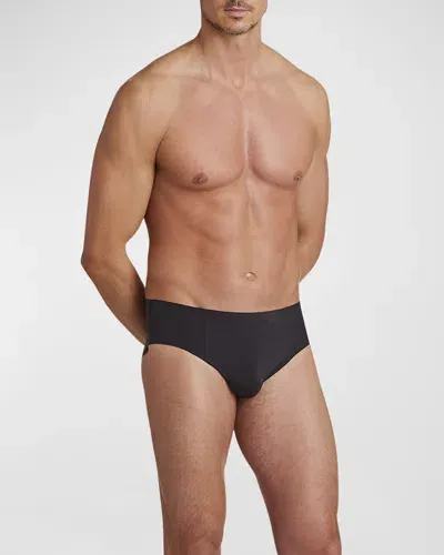 Commando Men's Bonded Microtech Briefs In Blk-black