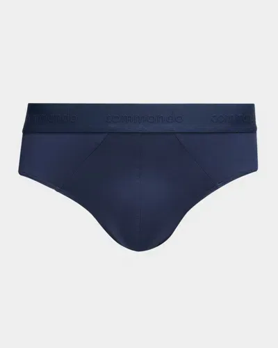 Commando Men's Micro-modal Modern Fit Briefs In Dkn-dark Navy