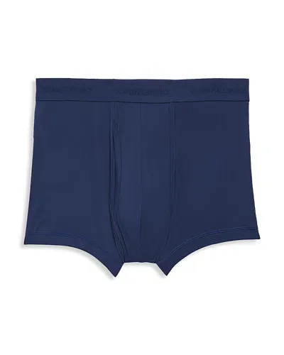 Commando Micro Modal Relaxed Fit Trunks In Dark Navy