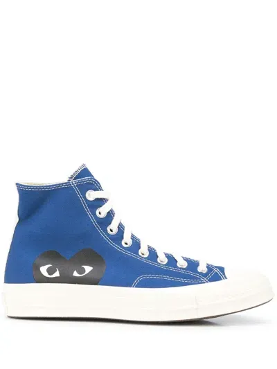 Comme Des Garçon Play New Big Heart Ct70 Hi Top In Blue