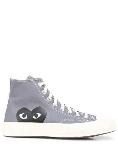 Comme Des Garçon Play New Big Heart Ct70 Hi Top In Gray