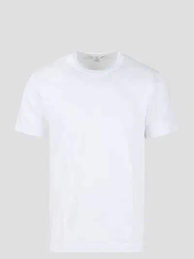 Comme Des Garçon Shirt Logo Print T-shirt In White