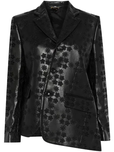 Comme Des Garçons Asymmetric Blazer In Black