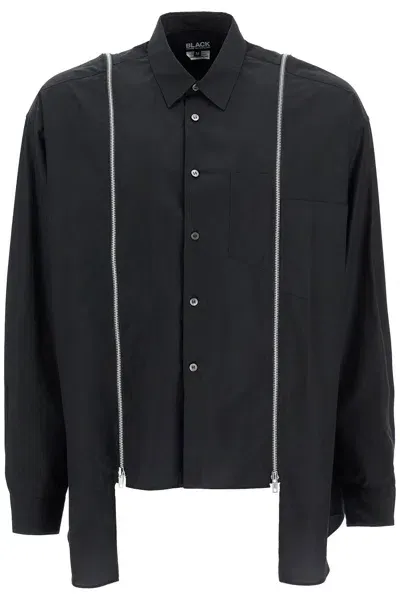 Comme Des Garcons Black Camicia Con Zip Funzionali In Black