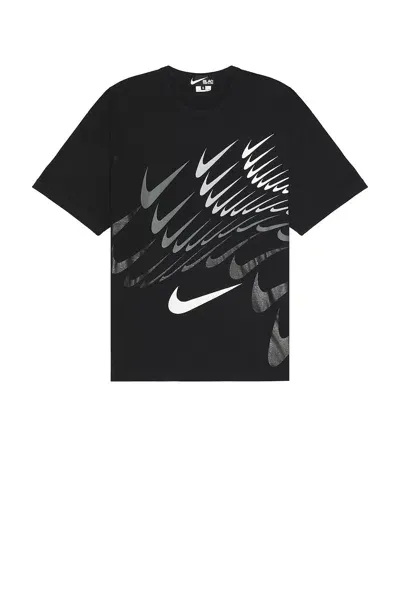 Comme Des Garcons Black X Nike Print Tee In Black