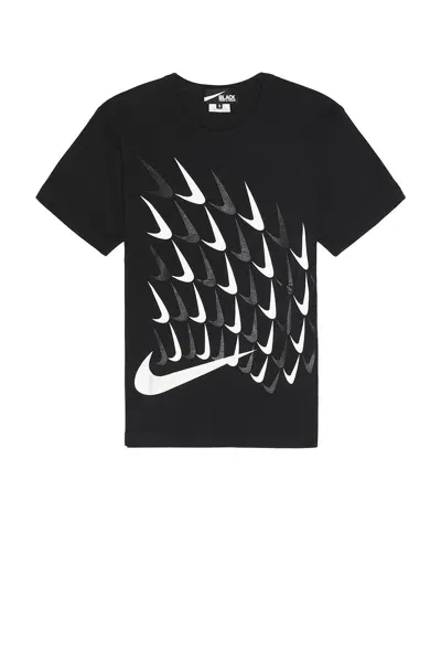 Comme Des Garcons Black X Nike Print Tee In Black