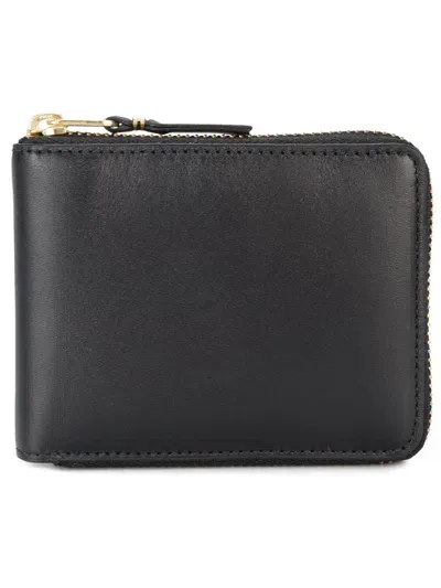 Comme Des Garçons Classic Zippered Wallet Accessories In Black