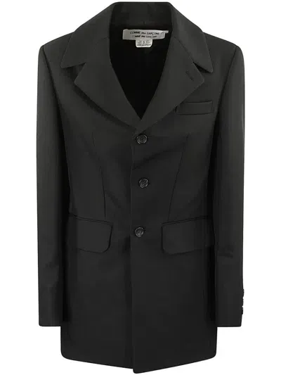 Comme Des Garçons Comme Des Garçons Button-down Blazer In Black