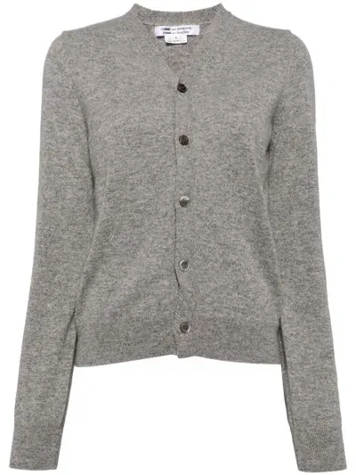 Comme Des Garçons Comme Des Garçons Cashmere Cardigan In Grey