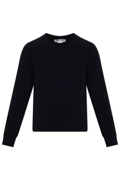 Comme Des Garçons Comme Des Garçons Crewneck Jumper In Navy