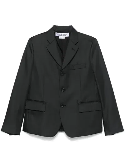 Comme Des Garçons Comme Des Garçons Single-breasted Blazer In Black