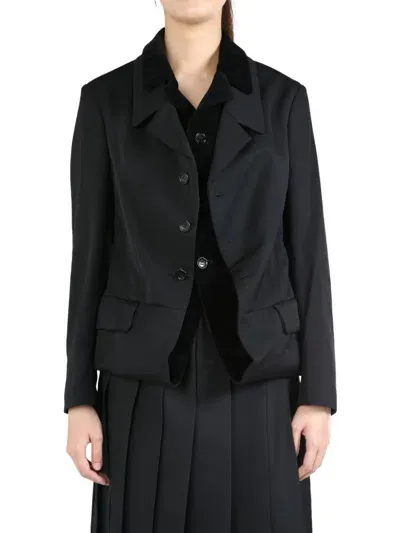 Comme Des Garçons Comme Des Garçons Black Layered Blazer