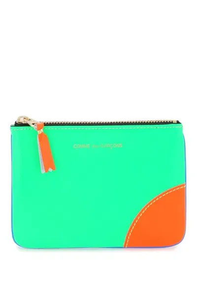 Comme Des Garçons Fluo Mini Pouch In Multicolor