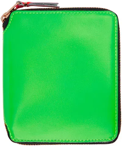 Comme Des Garçons Green Super Fluo Wallet