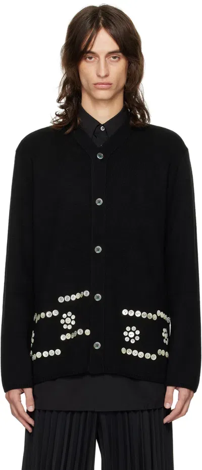 Comme Des Garçons Homme Deux Black Buttons Cardigan