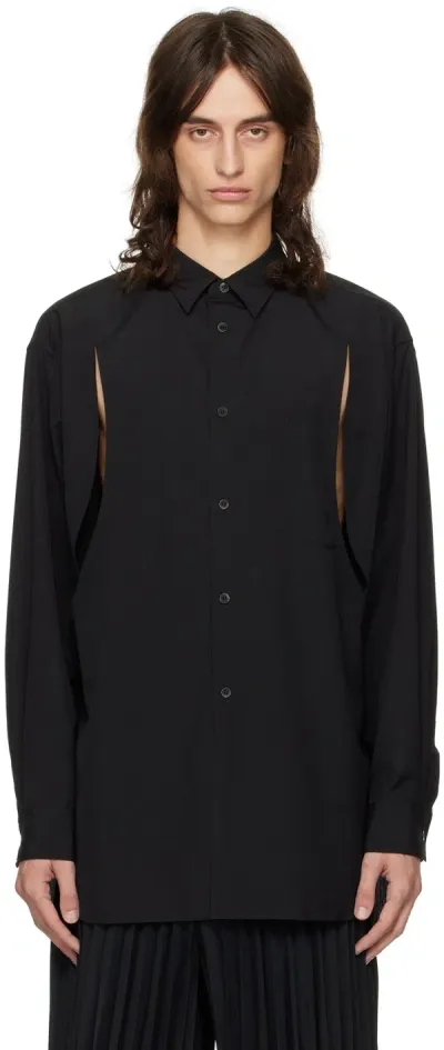 Comme Des Garçons Homme Deux Black Cutout Shirt