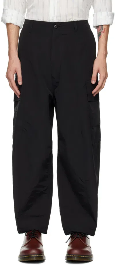 Comme Des Garçons Homme Deux Black Drawstring Cargo Pants In 1 Black