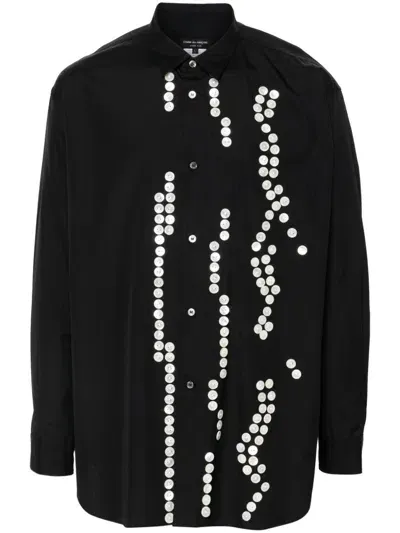 Comme Des Garçons Homme Deux Button-detail Shirt In Black